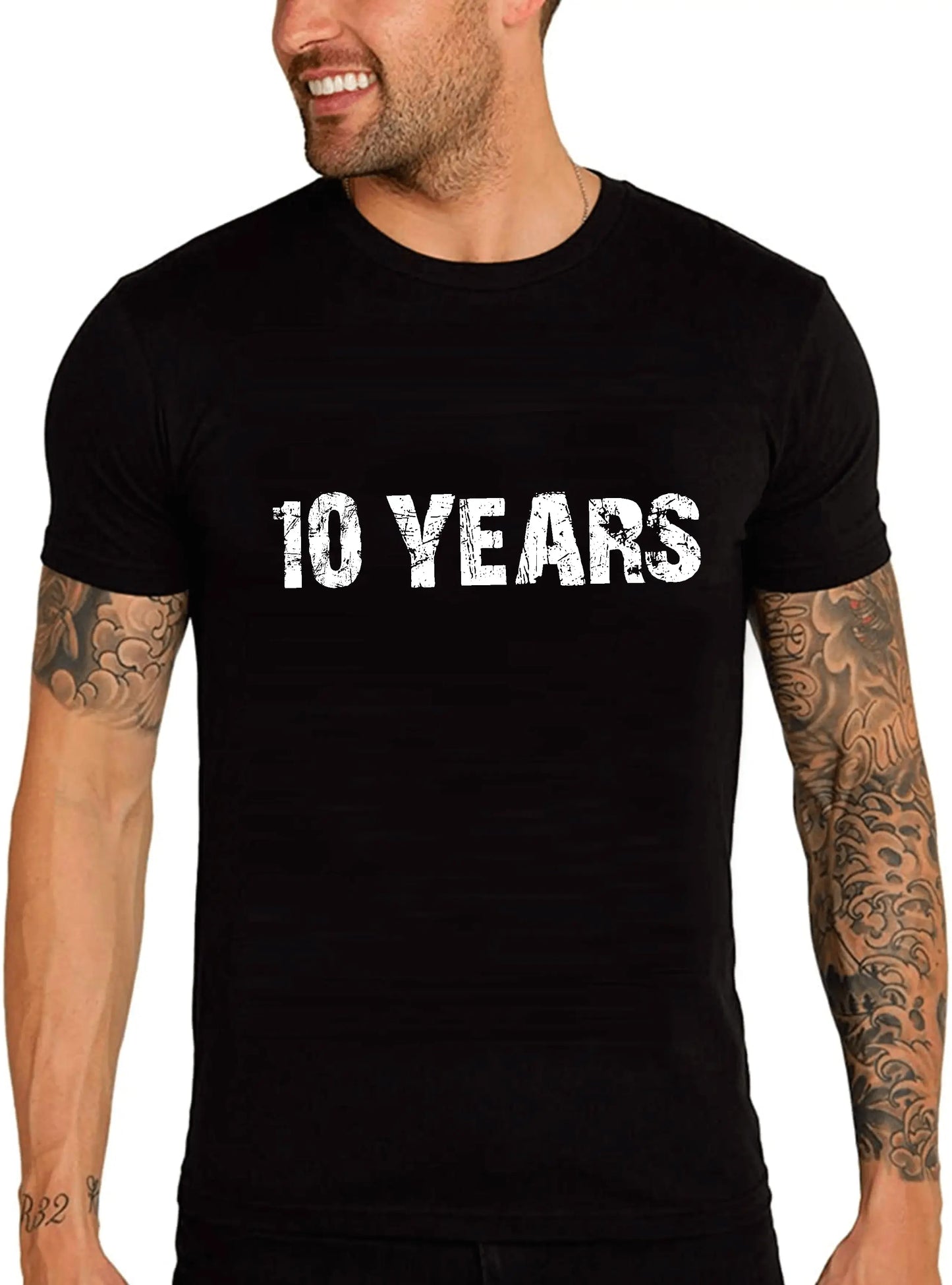 Men's Graphic T-Shirt 10 Years 10th Birthday Anniversary 10 Year Old Gift 2014 Vintage Eco-Friendly Short Sleeve Novelty Tee