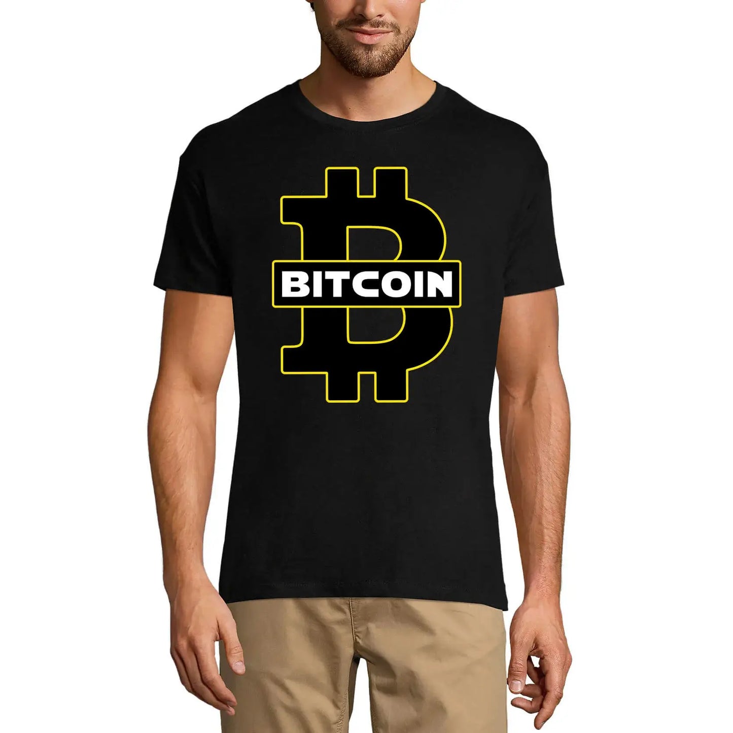 Men's Graphic T-Shirt Bitcoin Cryptocurrency - One Coin - Blockchain Eco-Friendly Limited Edition Short Sleeve Tee-Shirt Vintage Birthday Gift Novelty