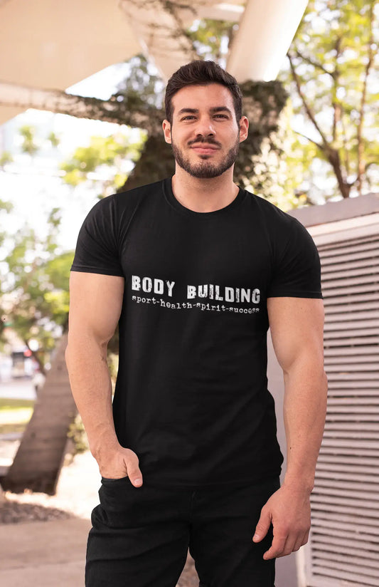 body building sport-health-spirit-success Men's Short Sleeve Round Neck T-shirt 00079