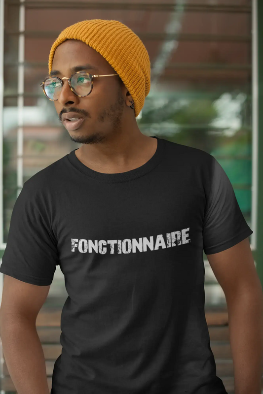 fonctionnaire, French Dictionary, Men's Short Sleeve Round Neck T-shirt 00009