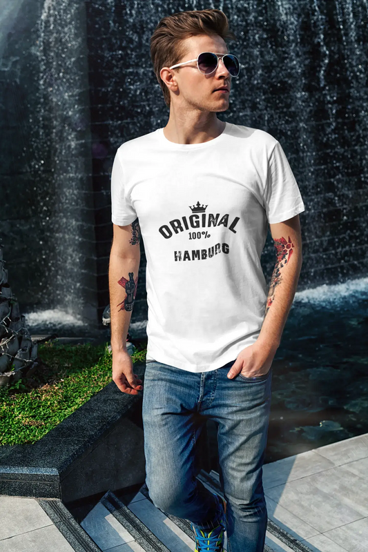 hamburg, Men's Short Sleeve Round Neck T-shirt