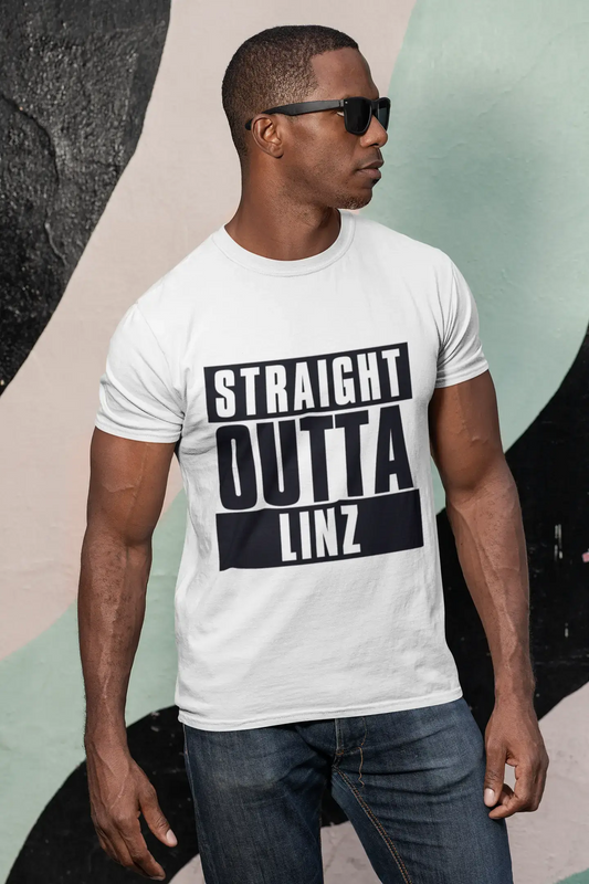 Straight Outta Linz, Men's Short Sleeve Round Neck T-shirt 00027