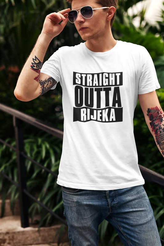 Straight Outta Rijeka, Men's Short Sleeve Round Neck T-shirt 00027