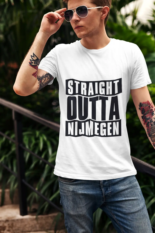 Straight Outta Nijmegen, Men's Short Sleeve Round Neck T-shirt 00027