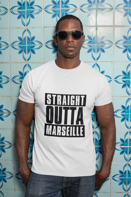 Straight Outta Marseille, Men's Short Sleeve Round Neck T-shirt 00027