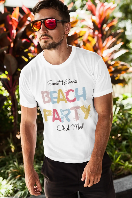 Club Med, Beach Party, t Shirt Homme, Plage Tshirt, fête Tshirt