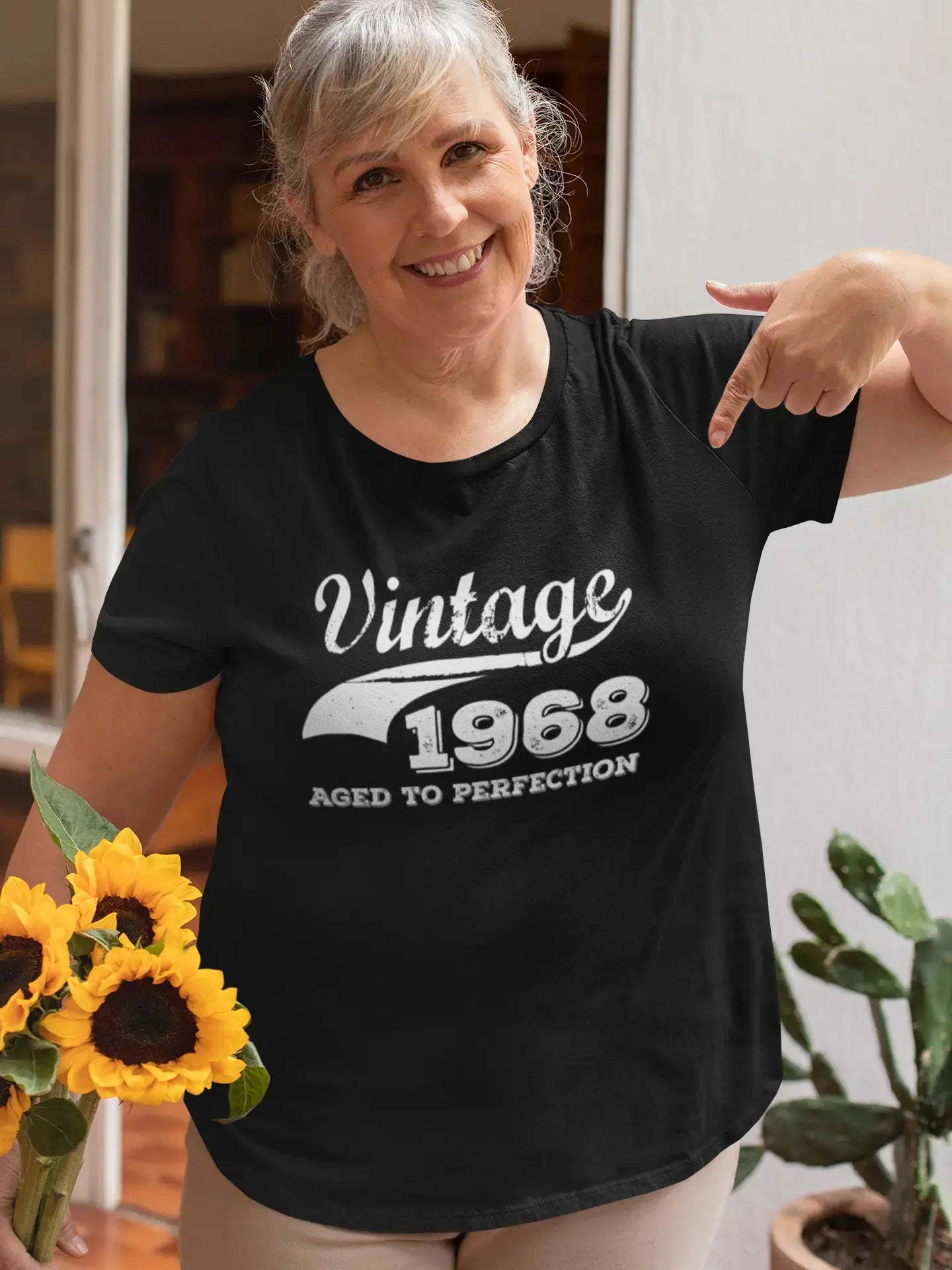 Femme Tee Vintage T Shirt Vintage Aged to Perfection 1968