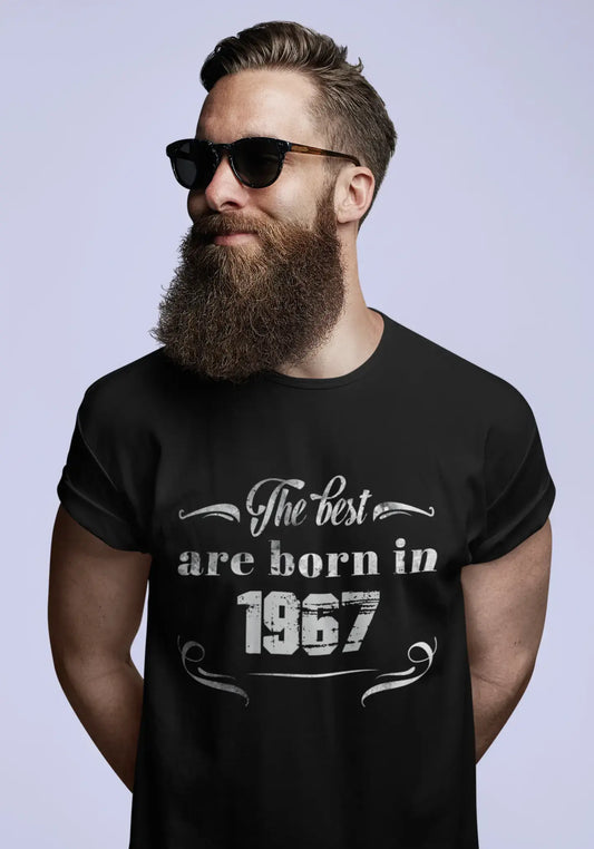 The Best are Born in 1967 Men's T-shirt Black Birthday Gift 00397