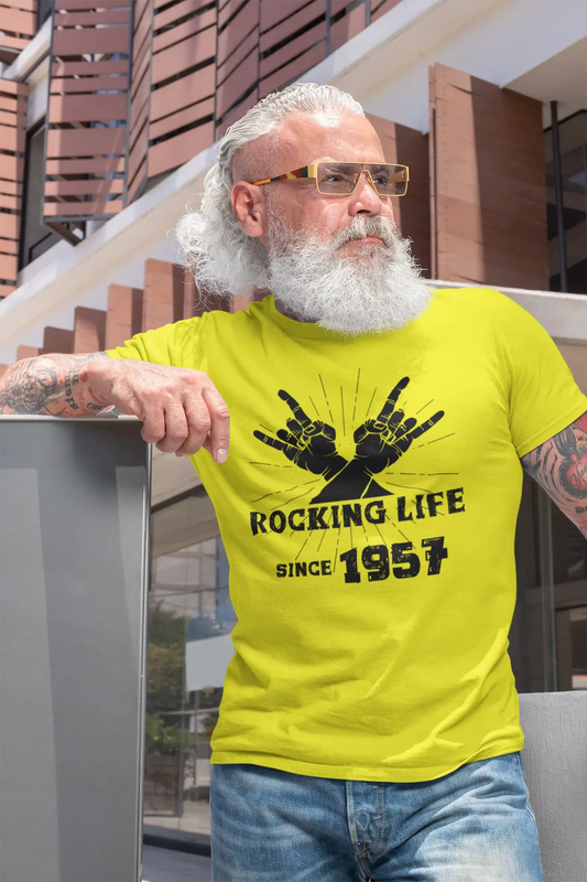 Rocking Life Since 1957 Men's T-shirt Lemon Birthday Gift 00422