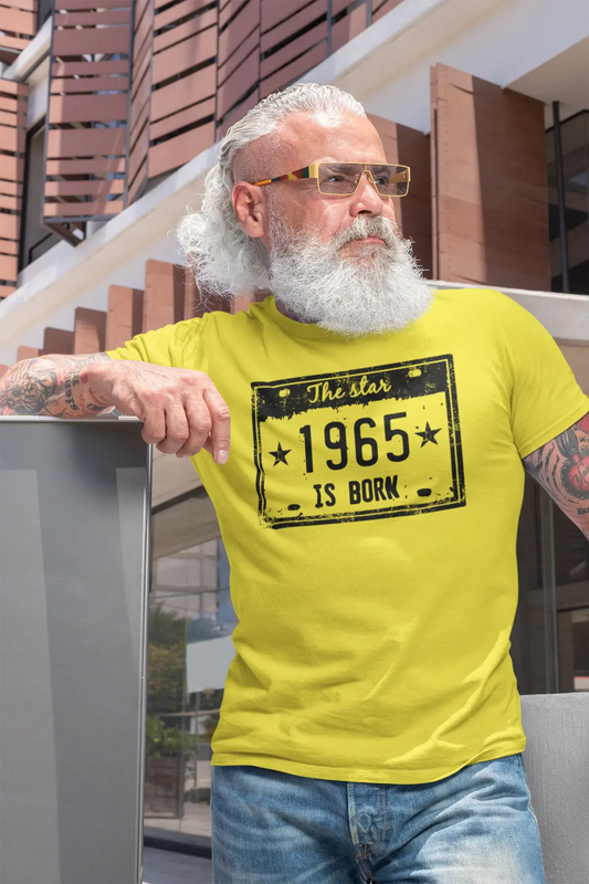 The Star 1965 is Born Men's T-shirt Lemon Birthday Gift 00456
