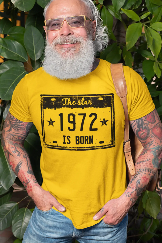 The Star 1972 is Born Men's T-shirt Lemon Birthday Gift 00456