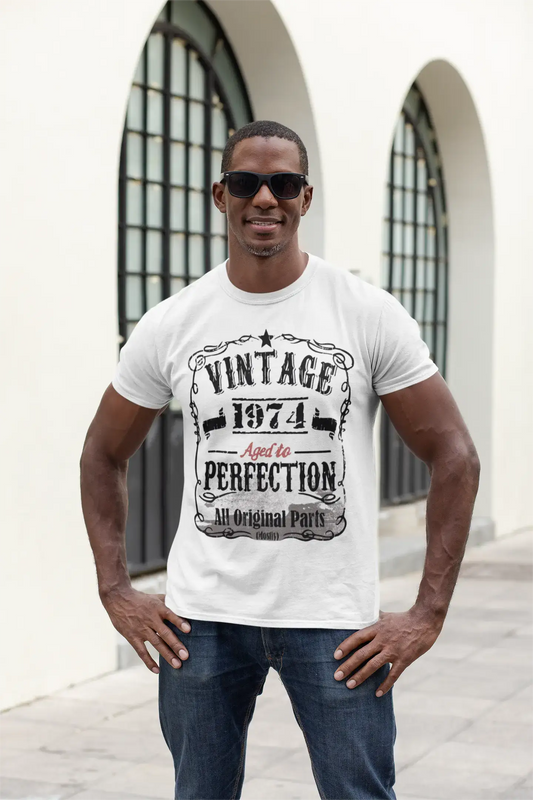 Homme Tee Vintage T Shirt 1974 Vintage Aged to Perfection