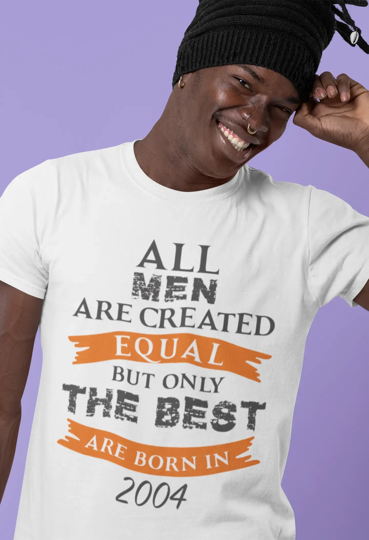 2004, Only the Best are Born in 2004 Men's T-shirt White Birthday Gift 00510