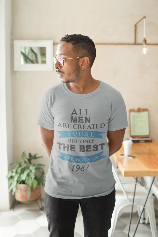 Homme Tee Vintage T Shirt 1987, Only The Best are Born in 1987