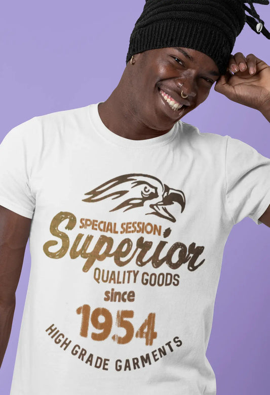 1954, Special Session Superior Since 1954 Men's T-shirt White Birthday Gift 00522