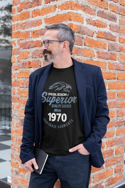1970, Special Session Superior Since 1970 Men's T-shirt Black Birthday Gift 00523