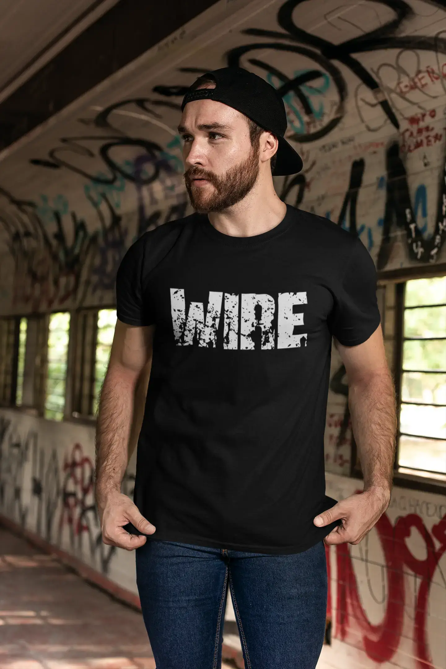 wire Men's Retro T shirt Black Birthday Gift 00546