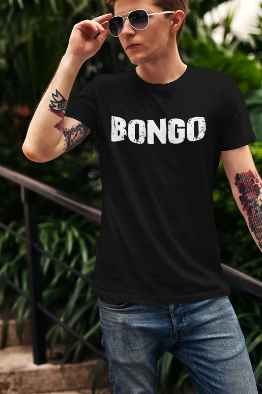 bongo Men's Retro T shirt Black Birthday Gift 00553