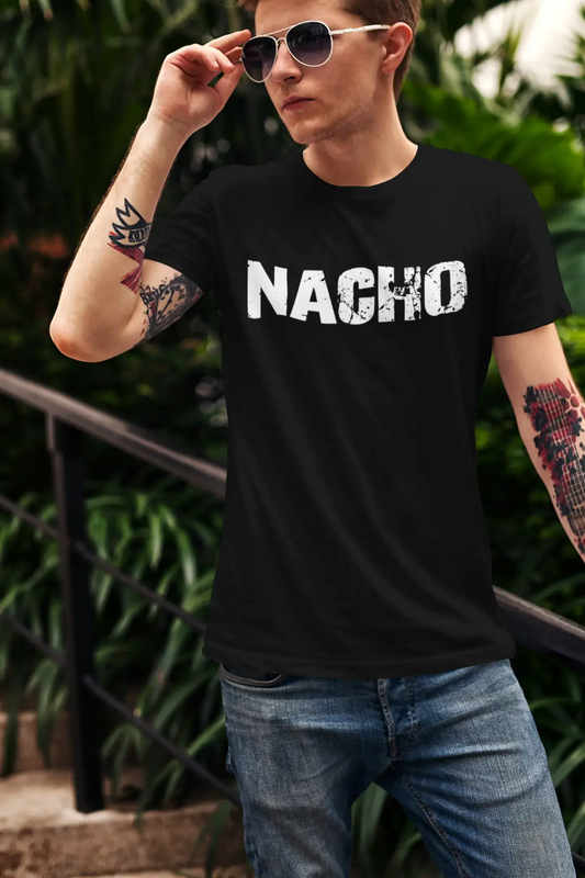 nacho Men's Retro T shirt Black Birthday Gift 00553