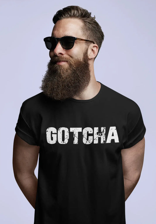 gotcha Men's Vintage T shirt Black Birthday Gift 00554