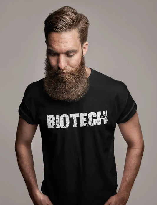 biotech Men's Vintage T shirt Black Birthday Gift 00555