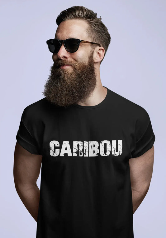 Homme T Shirt Graphique Imprimé Vintage Tee Caribou