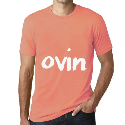 Men's Graphic T-Shirt Ovin Eco-Friendly Limited Edition Short Sleeve Tee-Shirt Vintage Birthday Gift Novelty