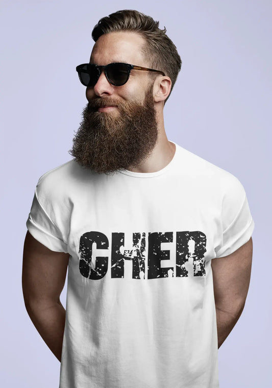 Men's Tee Shirt Vintage T shirt Cher X-Small White 00560