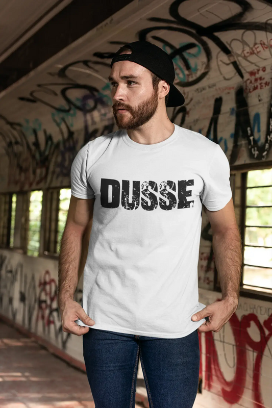 Men's Tee Shirt Vintage T shirt Dusse X-Small White 00561