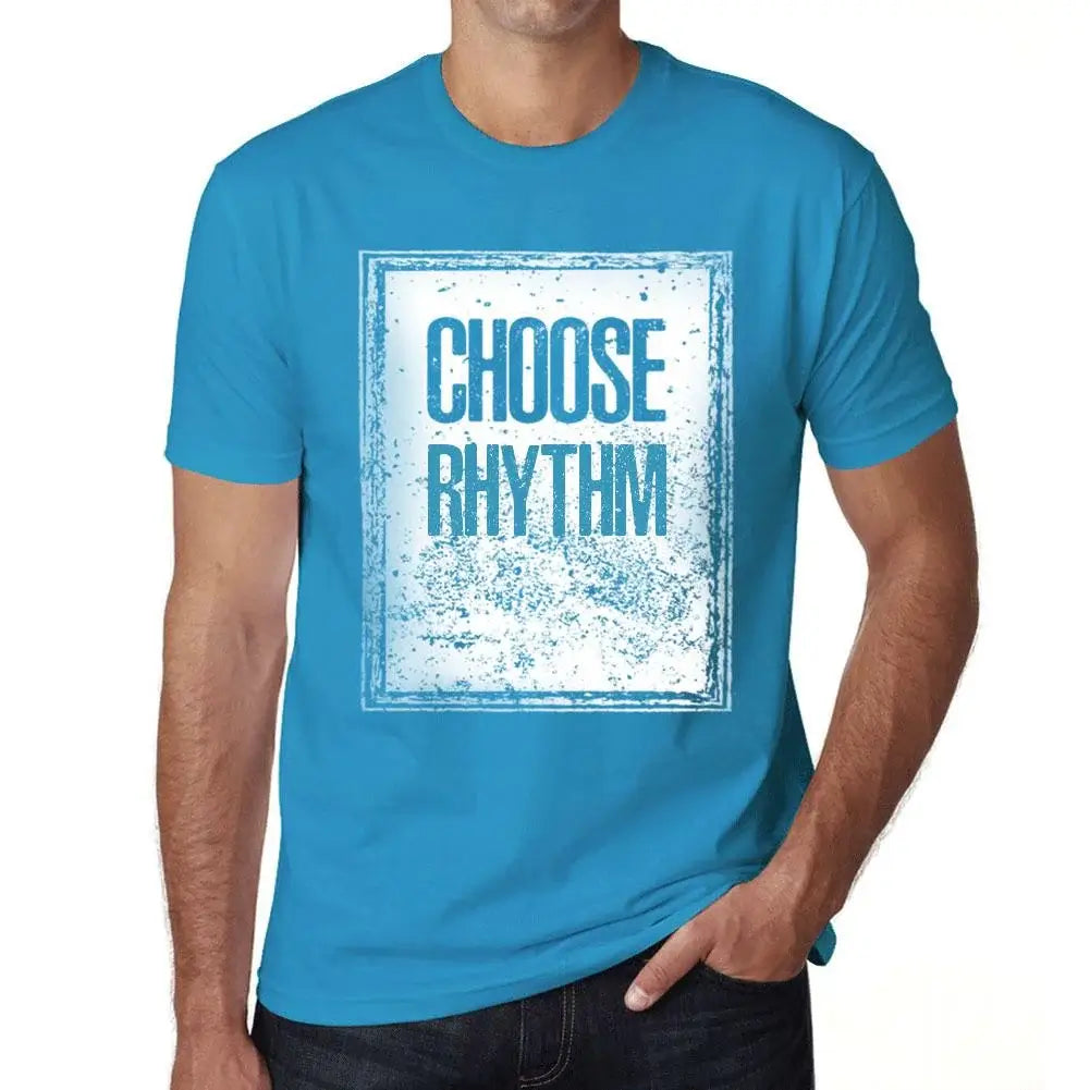 Men's Graphic T-Shirt Choose Rhythm Eco-Friendly Limited Edition Short Sleeve Tee-Shirt Vintage Birthday Gift Novelty