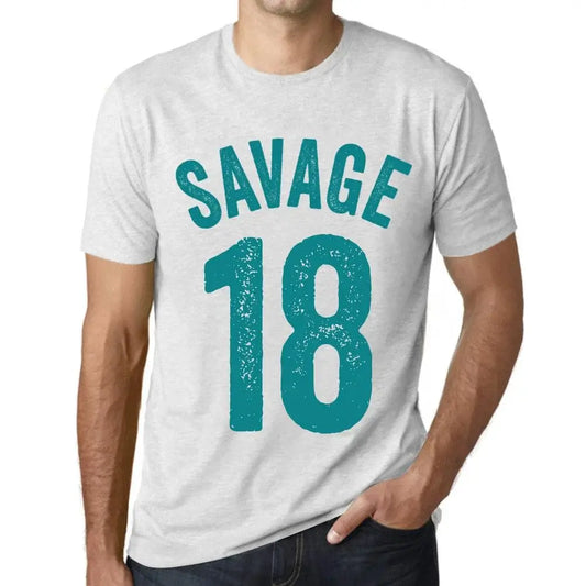 Men's Graphic T-Shirt Savage 18 18th Birthday Anniversary 18 Year Old Gift 2006 Vintage Eco-Friendly Short Sleeve Novelty Tee