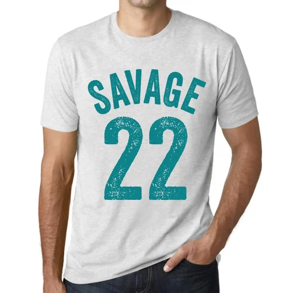 Men's Graphic T-Shirt Savage 22 22nd Birthday Anniversary 22 Year Old Gift 2002 Vintage Eco-Friendly Short Sleeve Novelty Tee