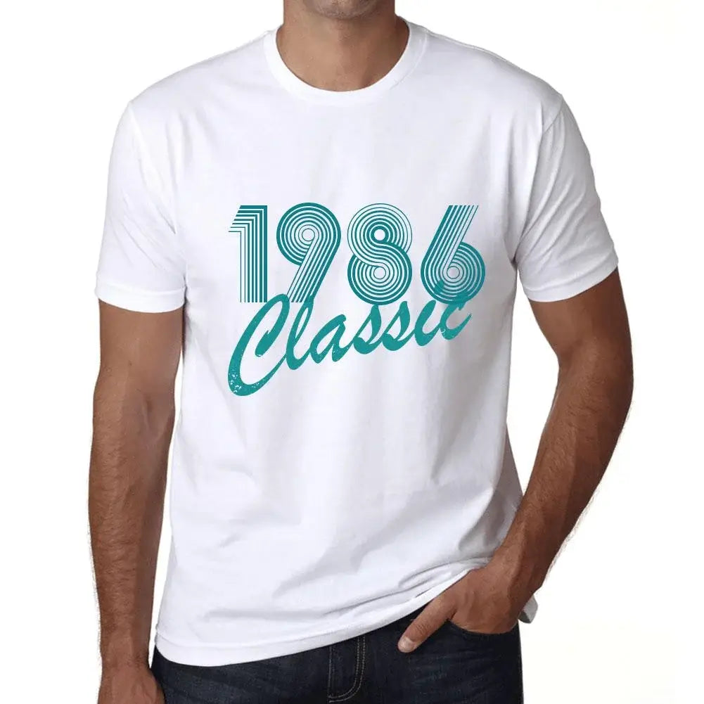 Men's Graphic T-Shirt Classic 1986 38th Birthday Anniversary 38 Year Old Gift 1986 Vintage Eco-Friendly Short Sleeve Novelty Tee