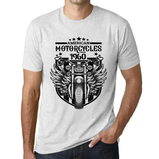 Men's Graphic T-Shirt Motorcycles Since 1960 64th Birthday Anniversary 64 Year Old Gift 1960 Vintage Eco-Friendly Short Sleeve Novelty Tee