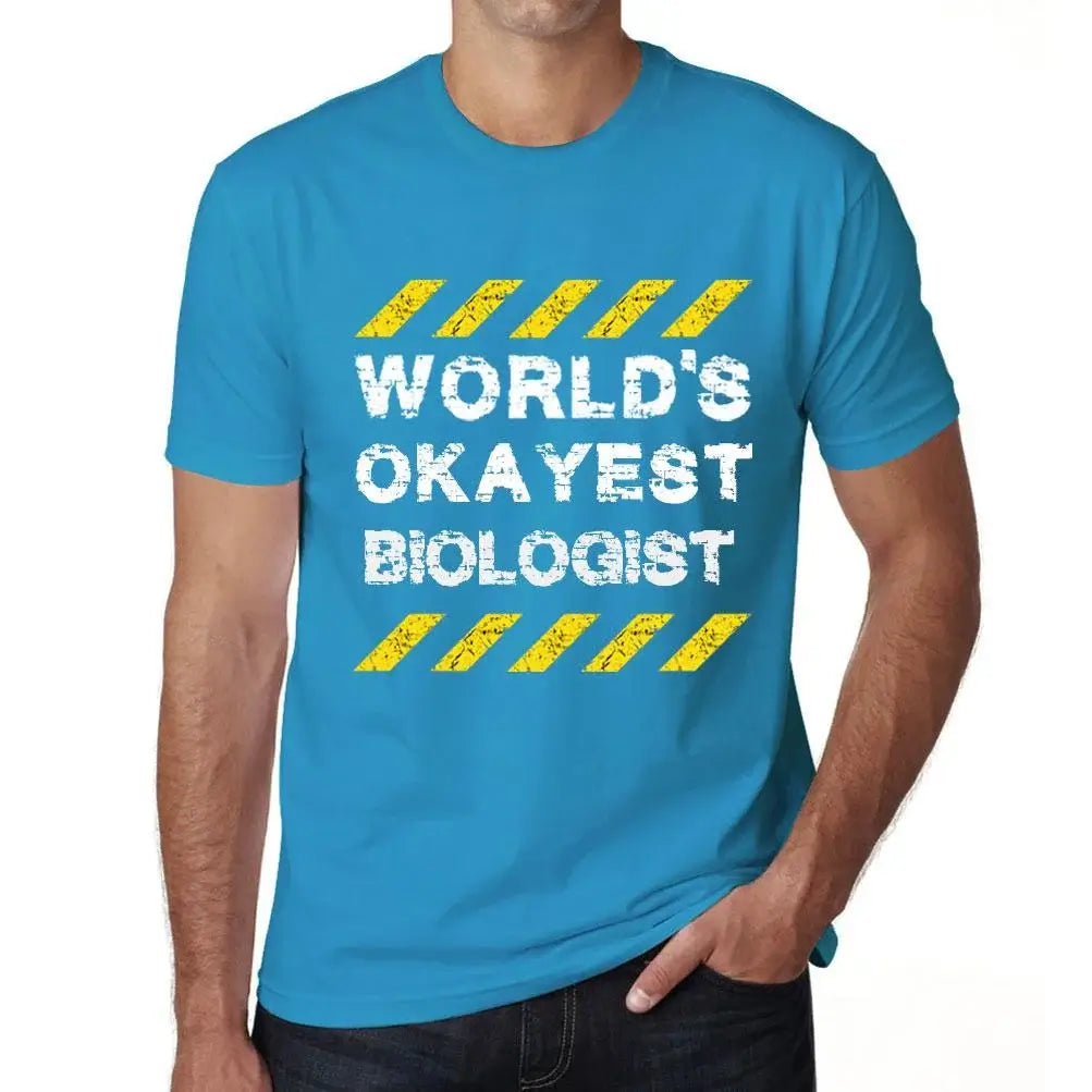 Men's Graphic T-Shirt Worlds Okayest Biologist Eco-Friendly Limited Edition Short Sleeve Tee-Shirt Vintage Birthday Gift Novelty