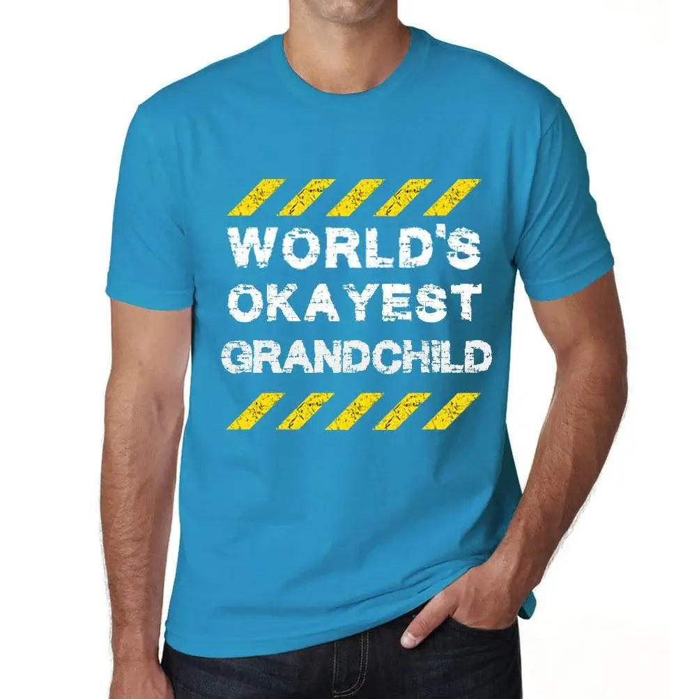 Men's Graphic T-Shirt Worlds Okayest Grandchild Eco-Friendly Limited Edition Short Sleeve Tee-Shirt Vintage Birthday Gift Novelty