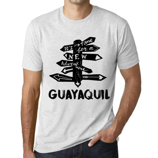 Men's Graphic T-Shirt It’s Time For A New Adventure In Guayaquil Eco-Friendly Limited Edition Short Sleeve Tee-Shirt Vintage Birthday Gift Novelty