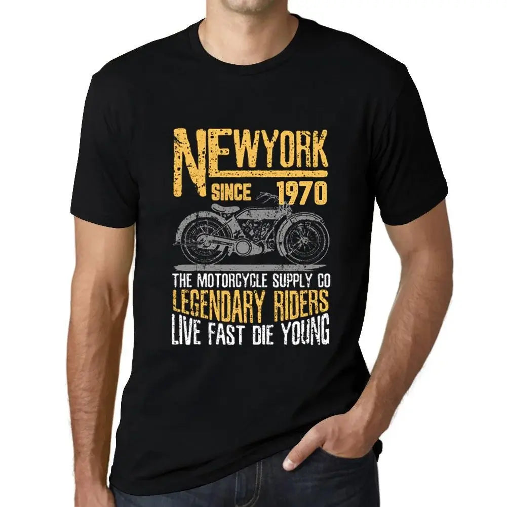 Men's Graphic T-Shirt Motorcycle Legendary Riders Since 1970 54th Birthday Anniversary 54 Year Old Gift 1970 Vintage Eco-Friendly Short Sleeve Novelty Tee