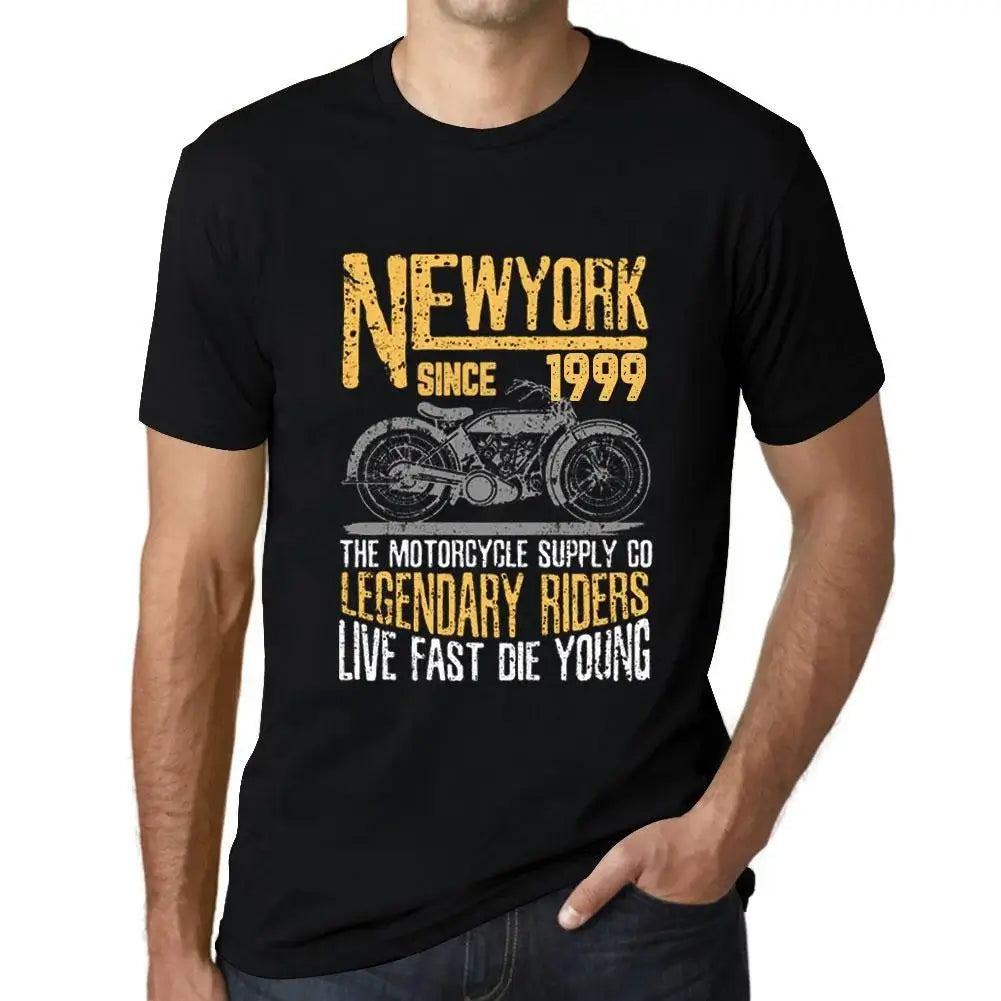 Men's Graphic T-Shirt Motorcycle Legendary Riders Since 1999 25th Birthday Anniversary 25 Year Old Gift 1999 Vintage Eco-Friendly Short Sleeve Novelty Tee