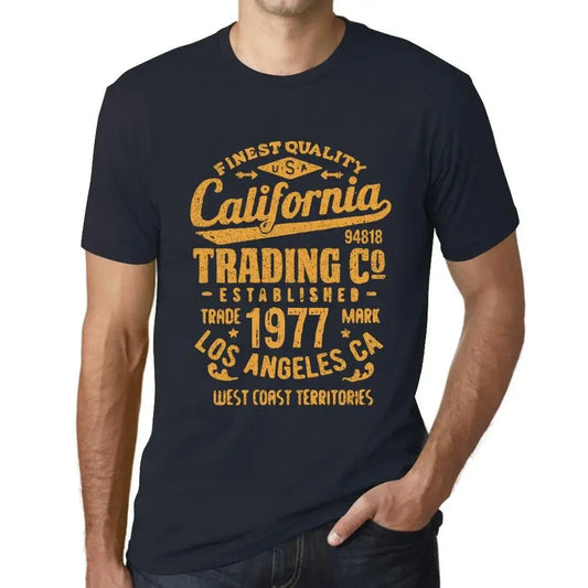 Men's Graphic T-Shirt California Trading Since 1977 47th Birthday Anniversary 47 Year Old Gift 1977 Vintage Eco-Friendly Short Sleeve Novelty Tee