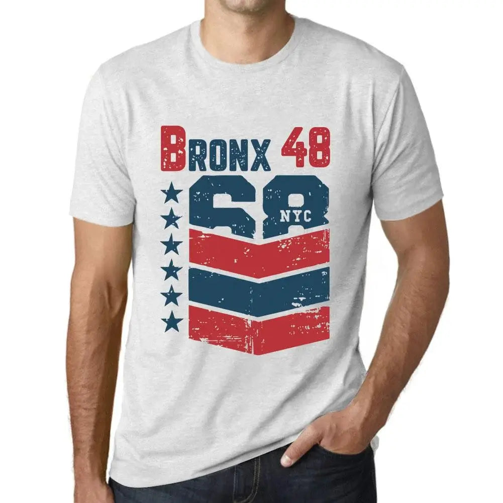 Men's Graphic T-Shirt Bronx 48 48th Birthday Anniversary 48 Year Old Gift 1976 Vintage Eco-Friendly Short Sleeve Novelty Tee