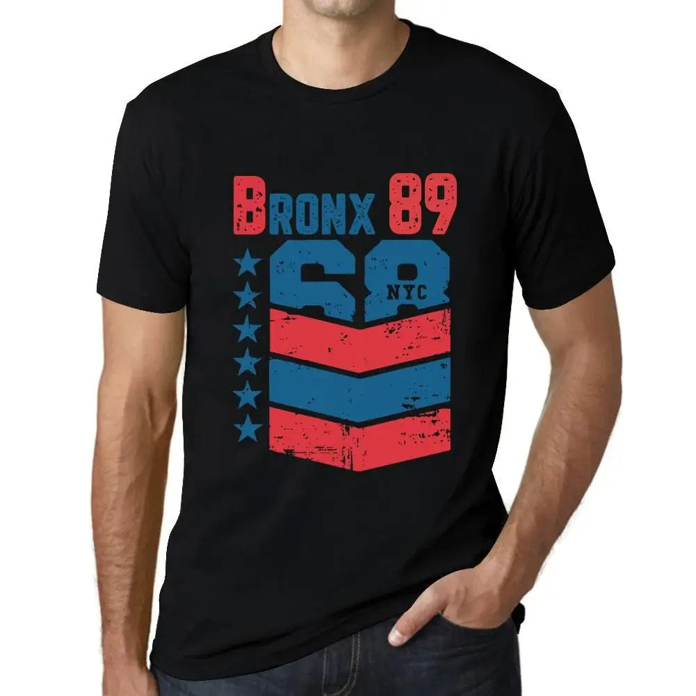 Men's Graphic T-Shirt Bronx 89 89th Birthday Anniversary 89 Year Old Gift 1935 Vintage Eco-Friendly Short Sleeve Novelty Tee