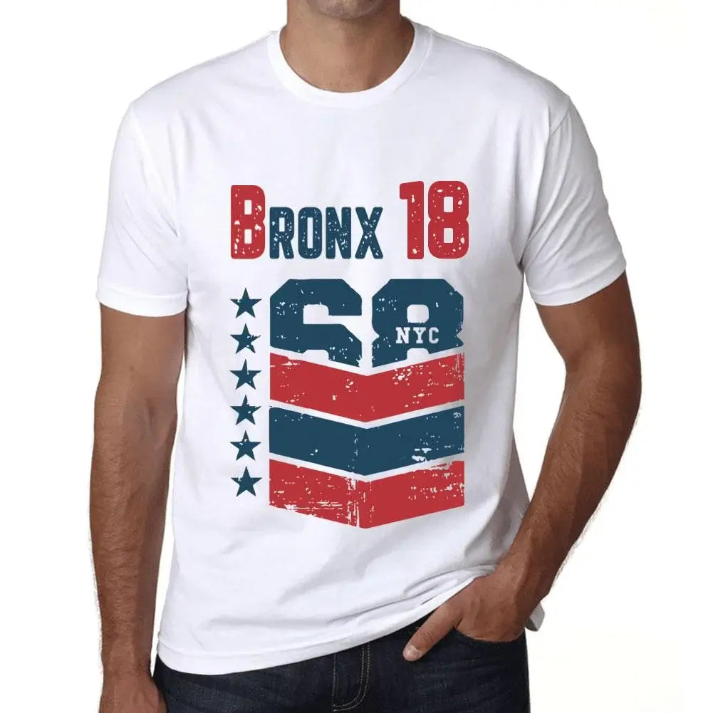 Men's Graphic T-Shirt Bronx 18 18th Birthday Anniversary 18 Year Old Gift 2006 Vintage Eco-Friendly Short Sleeve Novelty Tee