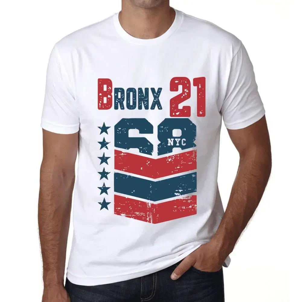 Men's Graphic T-Shirt Bronx 21 21st Birthday Anniversary 21 Year Old Gift 2003 Vintage Eco-Friendly Short Sleeve Novelty Tee