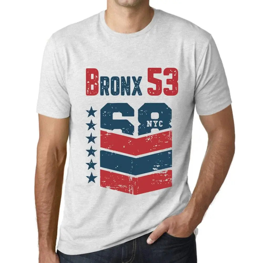 Men's Graphic T-Shirt Bronx 53 53rd Birthday Anniversary 53 Year Old Gift 1971 Vintage Eco-Friendly Short Sleeve Novelty Tee