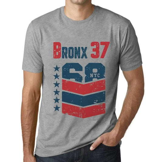 Men's Graphic T-Shirt Bronx 37 37th Birthday Anniversary 37 Year Old Gift 1987 Vintage Eco-Friendly Short Sleeve Novelty Tee