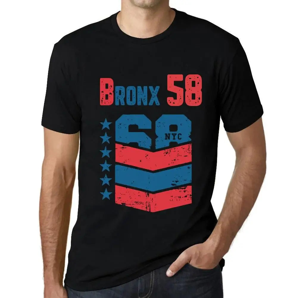 Men's Graphic T-Shirt Bronx 58 58th Birthday Anniversary 58 Year Old Gift 1966 Vintage Eco-Friendly Short Sleeve Novelty Tee