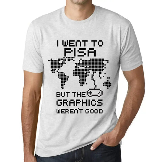 Men's Graphic T-Shirt I Went To Pisa But The Graphics Weren’t Good Eco-Friendly Limited Edition Short Sleeve Tee-Shirt Vintage Birthday Gift Novelty