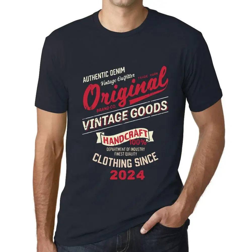 Men's Graphic T-Shirt Original Vintage Clothing Since 2024 Vintage Eco-Friendly Short Sleeve Novelty Tee