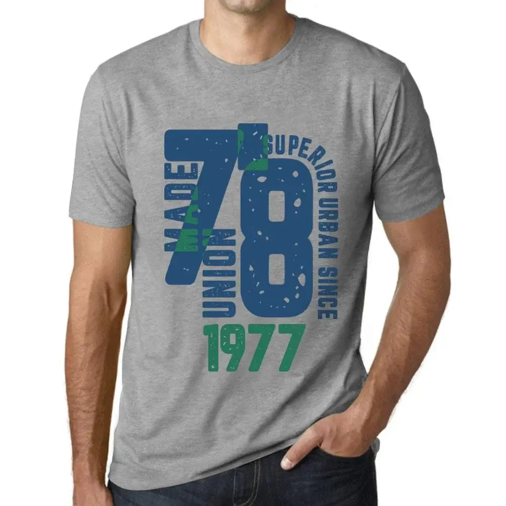Men's Graphic T-Shirt Superior Urban Style Since 1977 47th Birthday Anniversary 47 Year Old Gift 1977 Vintage Eco-Friendly Short Sleeve Novelty Tee